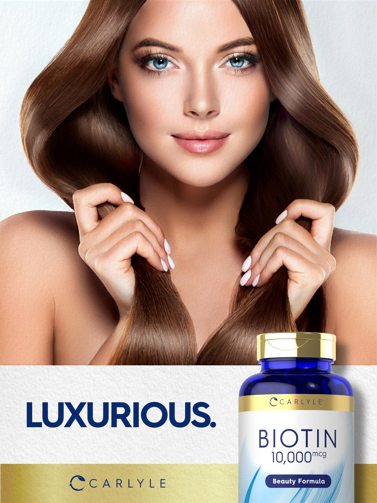 Carlyle Biotine 10 000 mcg gélules molles sur une table