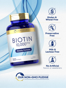 Carlyle Biotine 10 000 mcg gélules molles vue de côté