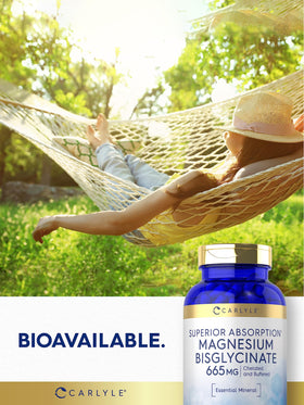 Carlyle Bisglycinate de Magnésium 250 Capsules avec des herbes
