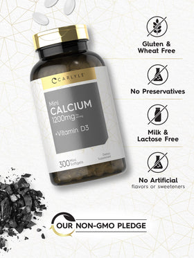 Carlyle Calcium 1200 mg softgels dans leur emballage