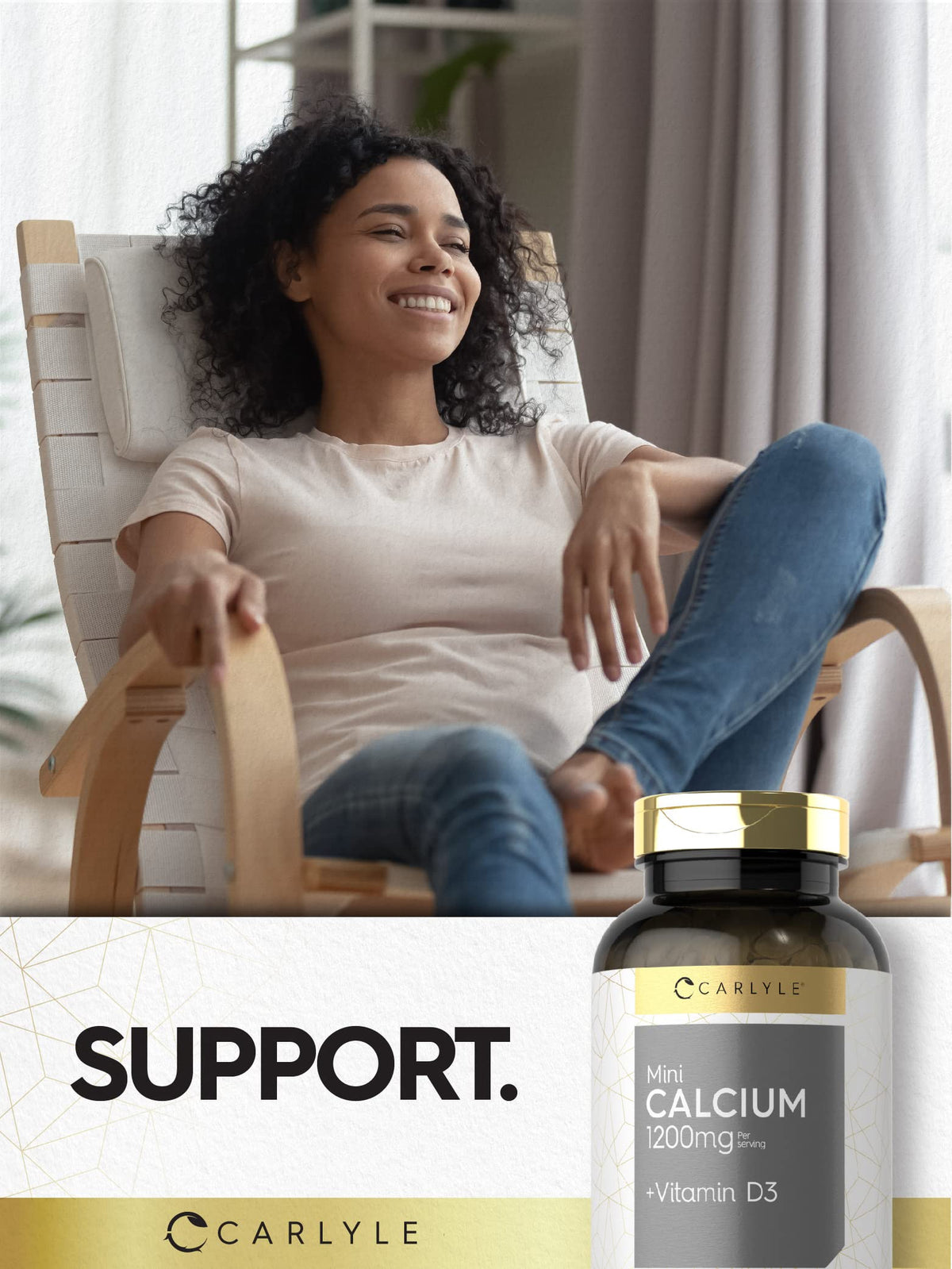 Carlyle Calcium 1200 mg softgels et vitamine D3