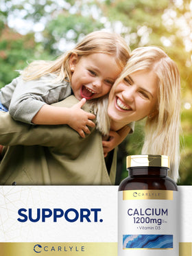 Carlyle Calcium 1200mg avec une bouteille d'eau