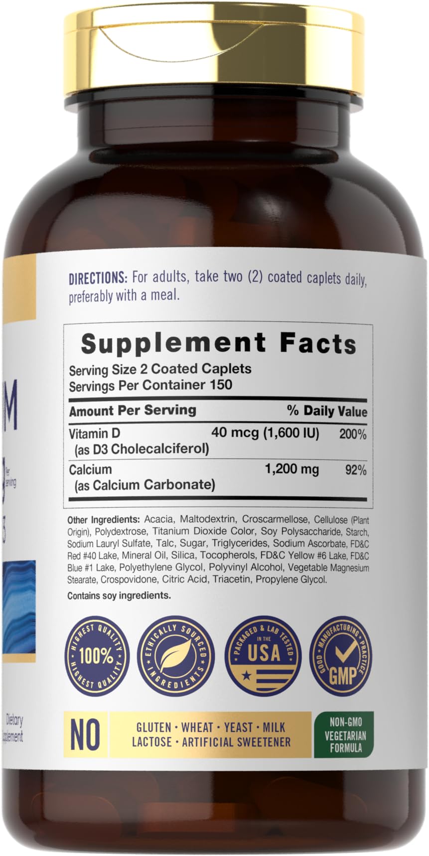 Carlyle Calcium 1200mg comprimé en gros plan