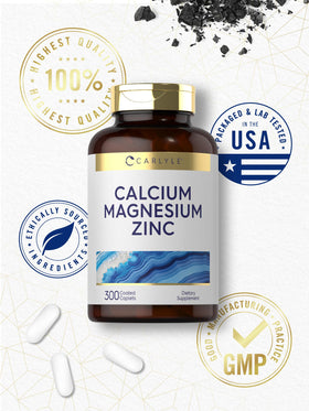 Carlyle Calcium Magnésium Zinc 300 comprimés en position verticale