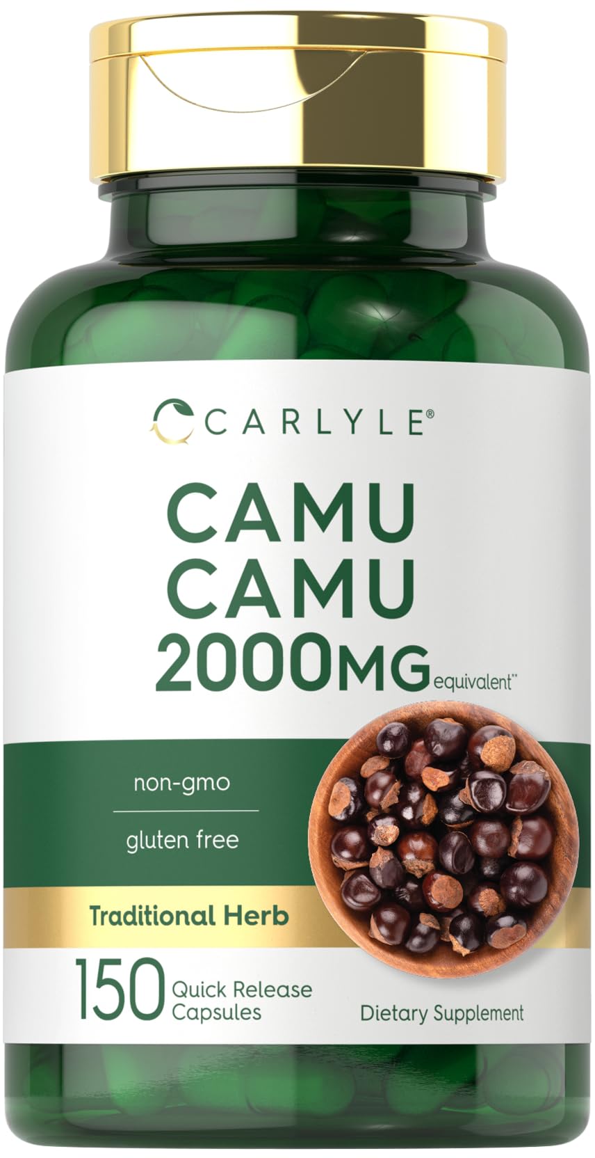 Carlyle Camu Camu 150 capsules front view