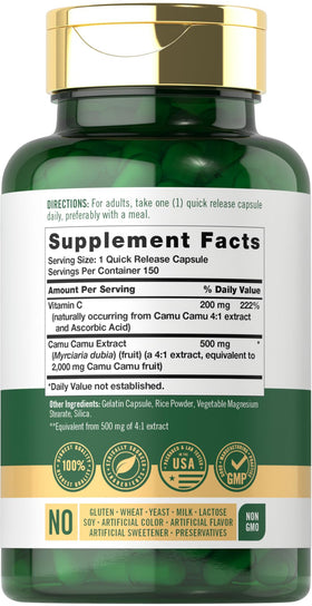 Carlyle Camu Camu packaging side view