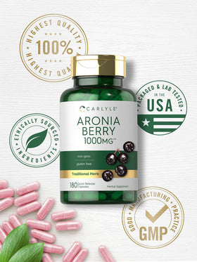 Carlyle Capsules de Baies d'Aronia, ingrédients sur l'emballage
