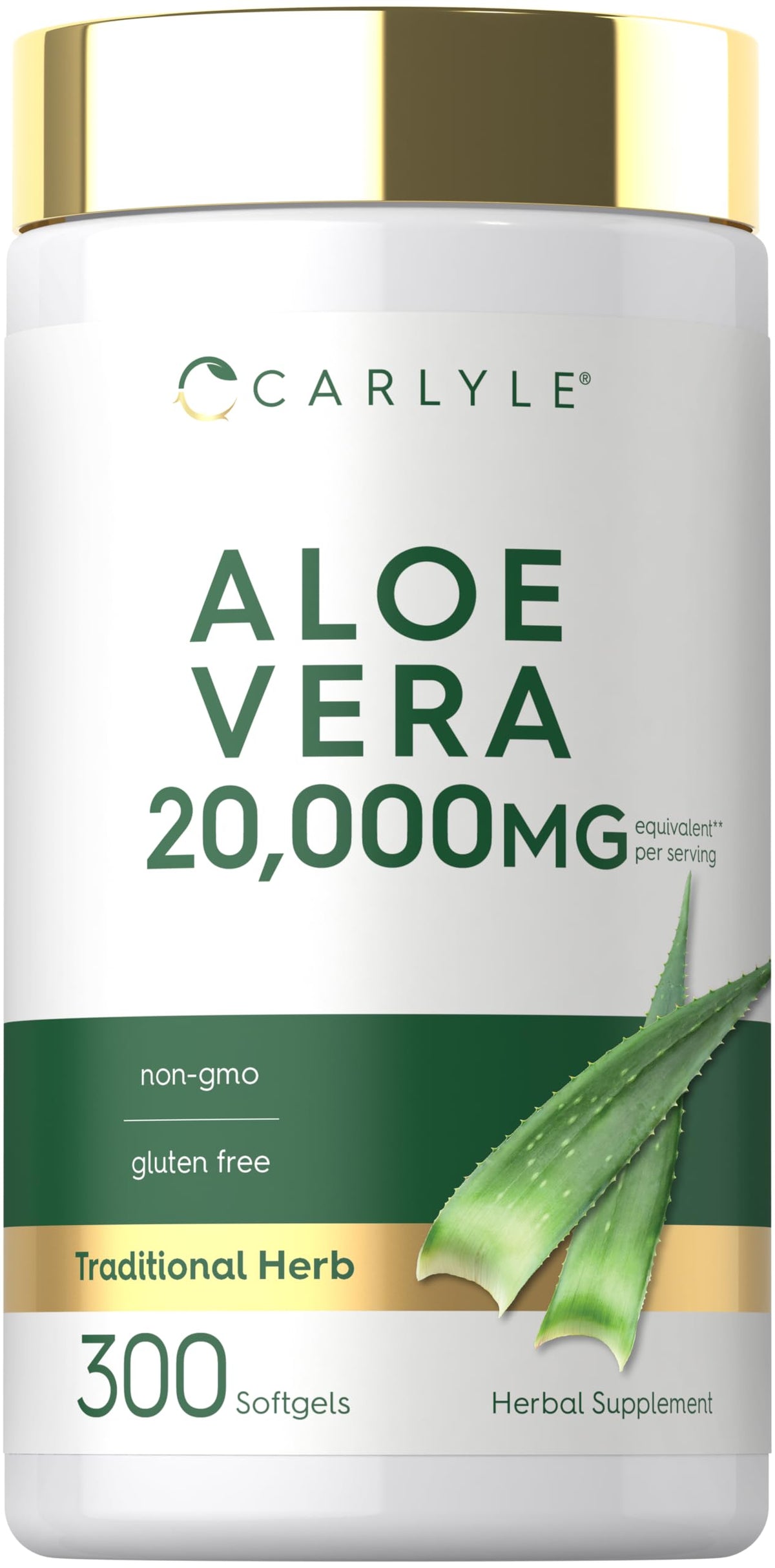 Carlyle Capsules de Gel Doux Aloe Vera 300 Comp. vue avant