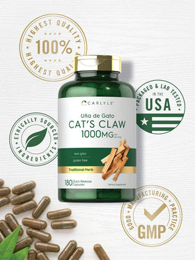 Carlyle Capsules de Griffe de Chat 1000mg avec détails des ingrédients