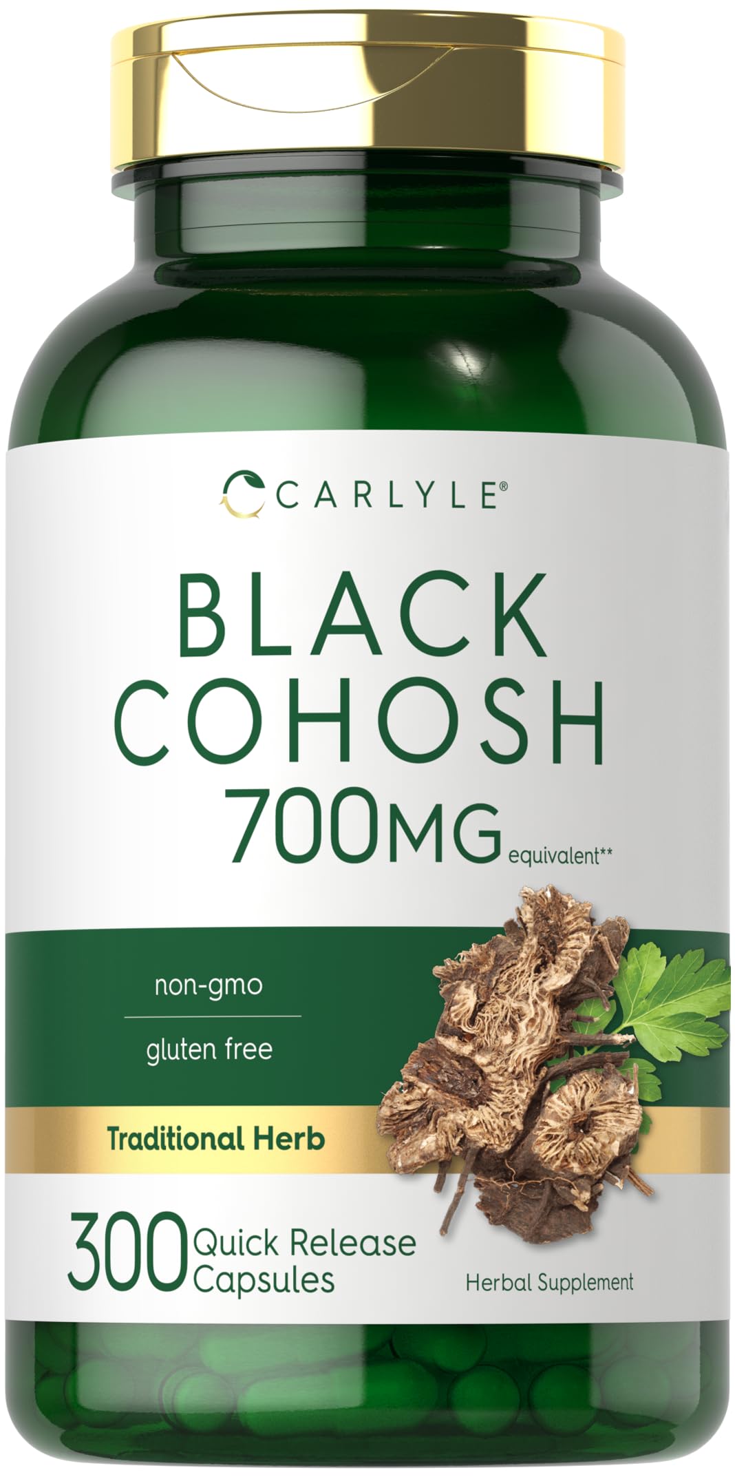 Carlyle Capsules de Racine de Cimicifuga 300 Comprimés vue de face