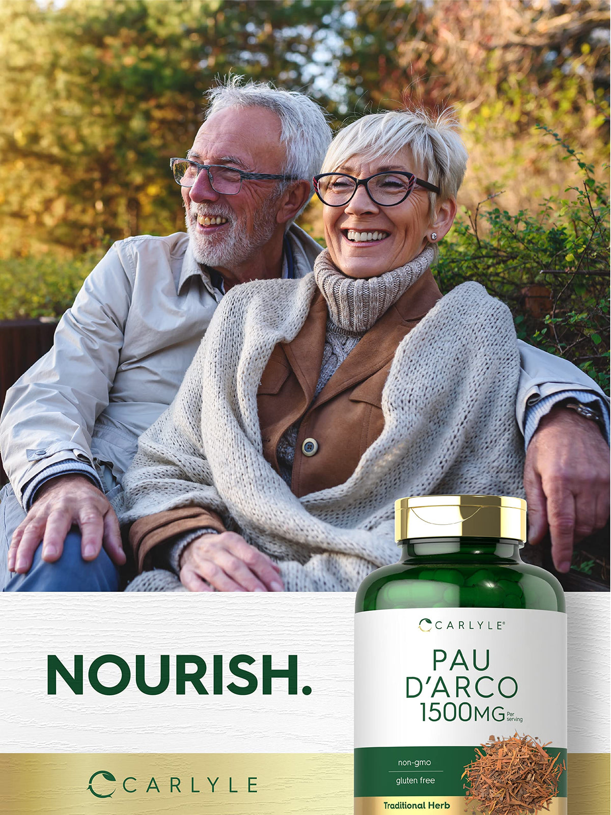 Carlyle Capsules PAU D'Arco 1500mg - présentation des gélules
