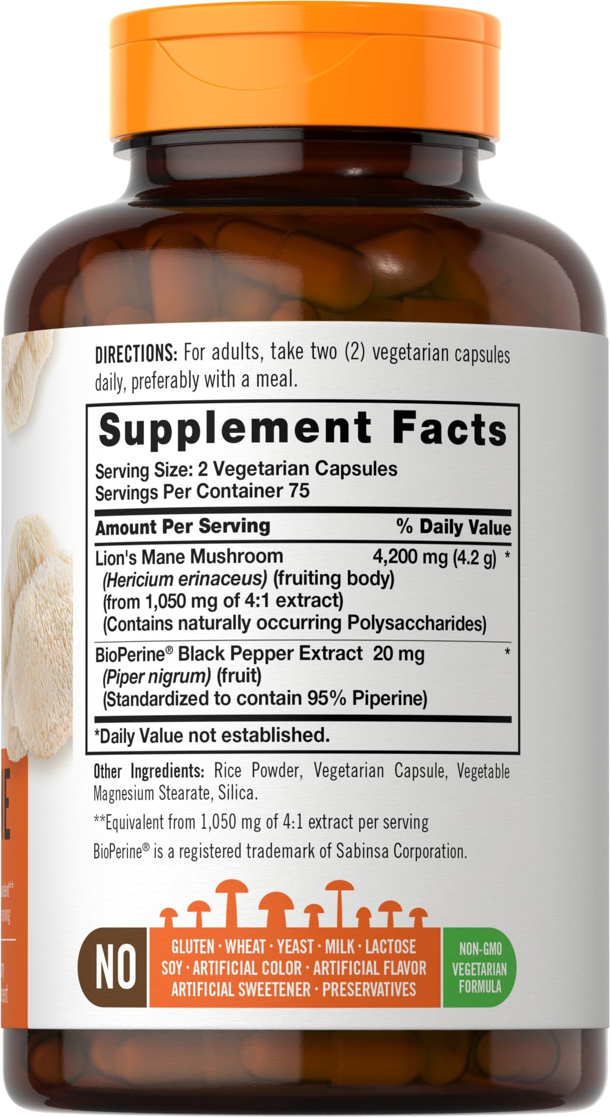 Carlyle Champignon Lion's Mane capsules végétariennes