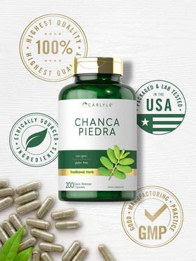 Carlyle Chanca Piedra avec des plantes en arrière-plan
