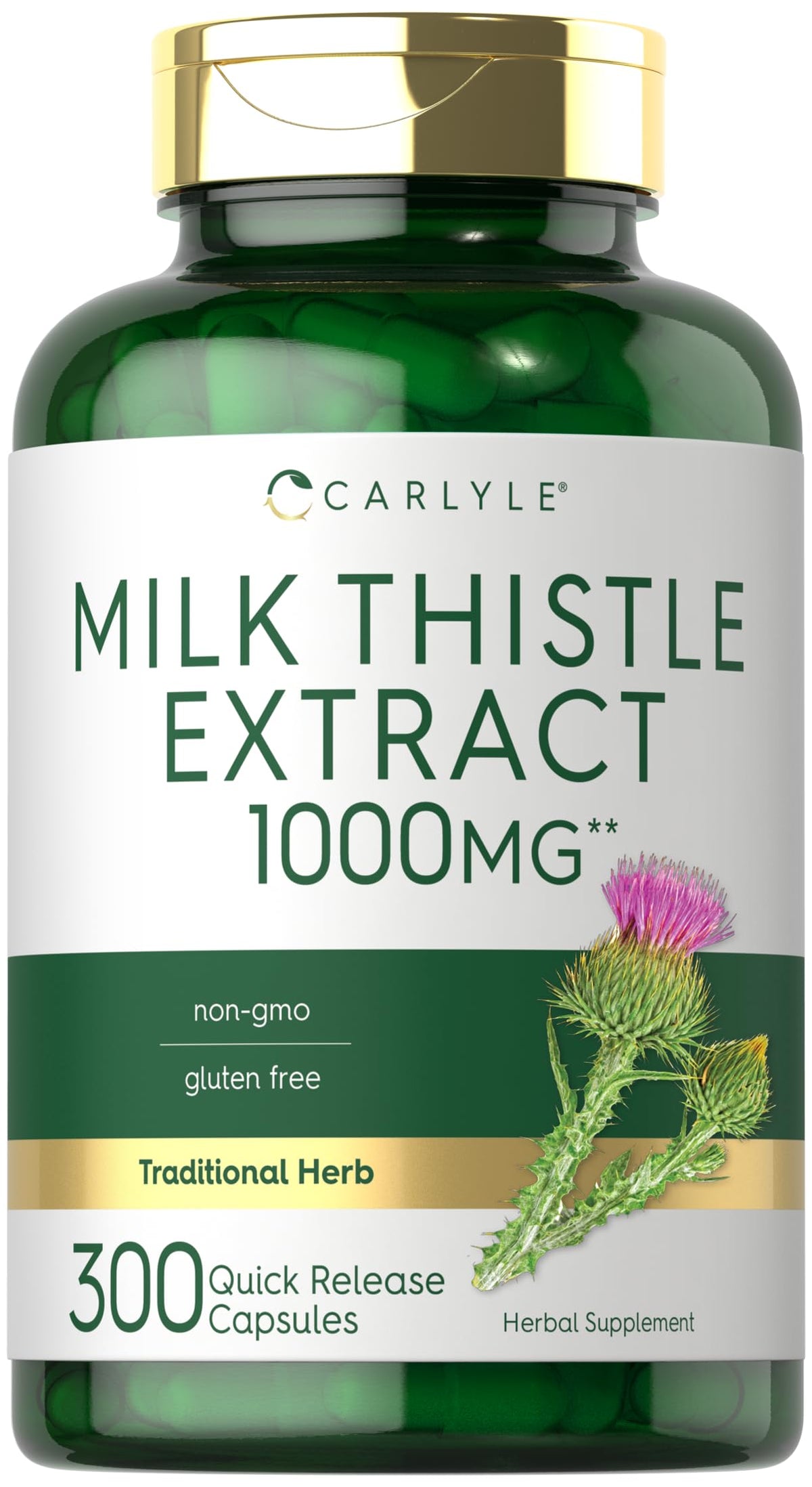 Carlyle Chardon-Marie 300 capsules en vue de face