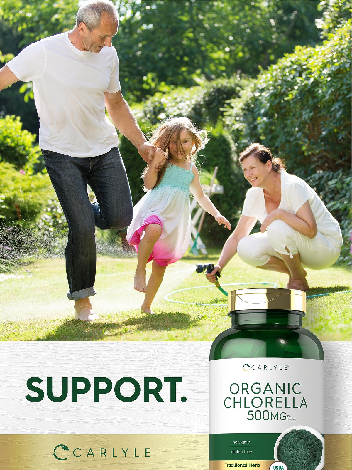 Carlyle Chlorella Bio 500 mg, ingrédients et spécifications