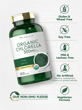 Carlyle Chlorella Bio 500 mg, tablette végétarienne