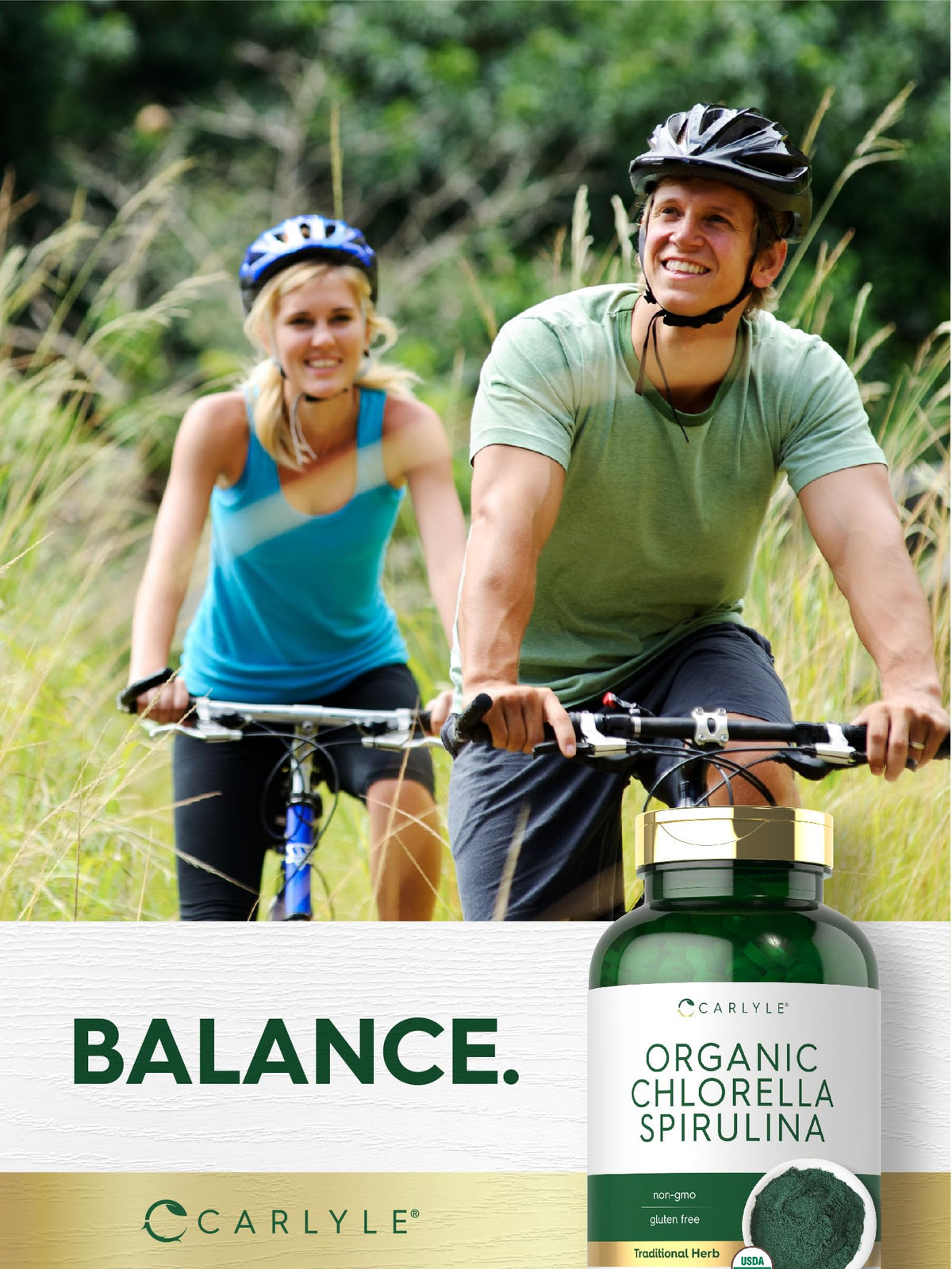 Carlyle Chlorella Spirulina bio comprimés en utilisation