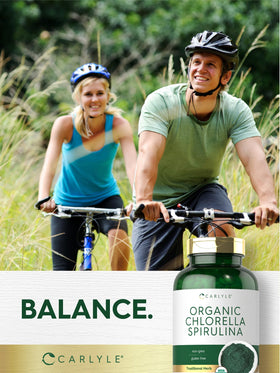 Carlyle Chlorella Spirulina bio comprimés en utilisation