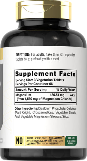 Carlyle Chlorure de Magnésium 1560mg comprimés sur table