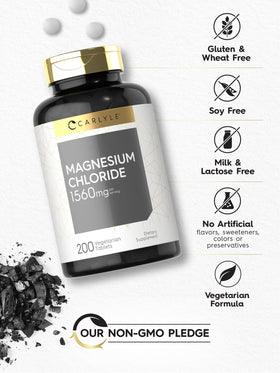 Carlyle Chlorure de Magnésium comprimés dans une main