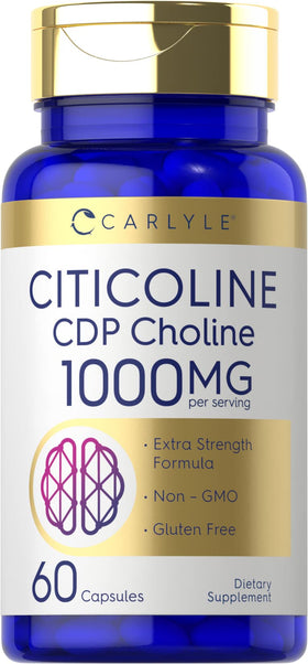 Carlyle Citicoline 1000mg 60 capsules, vue de face