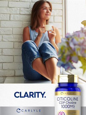 Carlyle Citicoline 1000mg, capsules prêtes à l'utilisation
