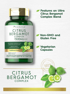 Carlyle Citrus Bergamot capsules sur une table en bois