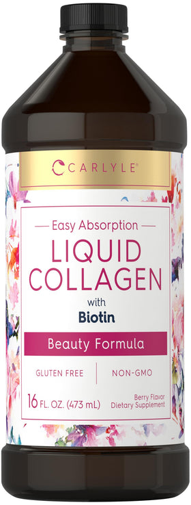Carlyle Collagène Liquide 16 fl oz bouteille vue de face