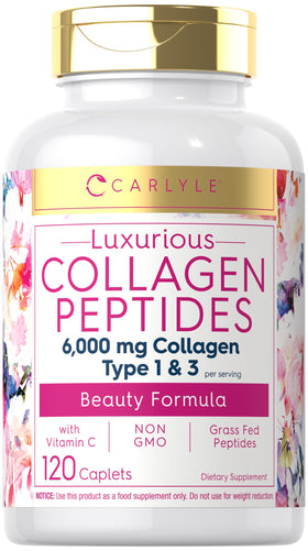 Carlyle collagène peptides 6000mg 120 comprimés vue de face