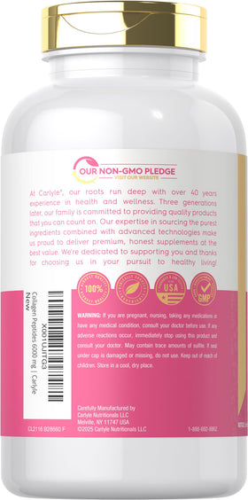 Carlyle Collagène Peptides 6000mg comprimés avec une cuillère