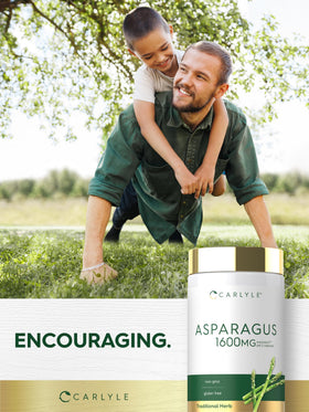 Carlyle Complément Alimentaire Asperge avec des légumes frais en arrière-plan