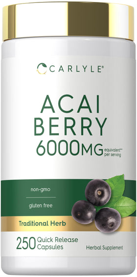 Carlyle Complément Alimentaire Baies d'Açaï 250 Capsules vue avant