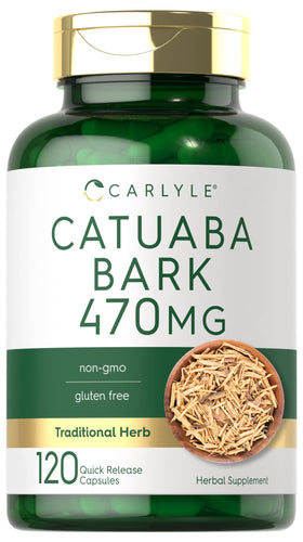 Carlyle Complément Alimentaire Écorce de Catuaba 470mg, 120 gélules, vue de face