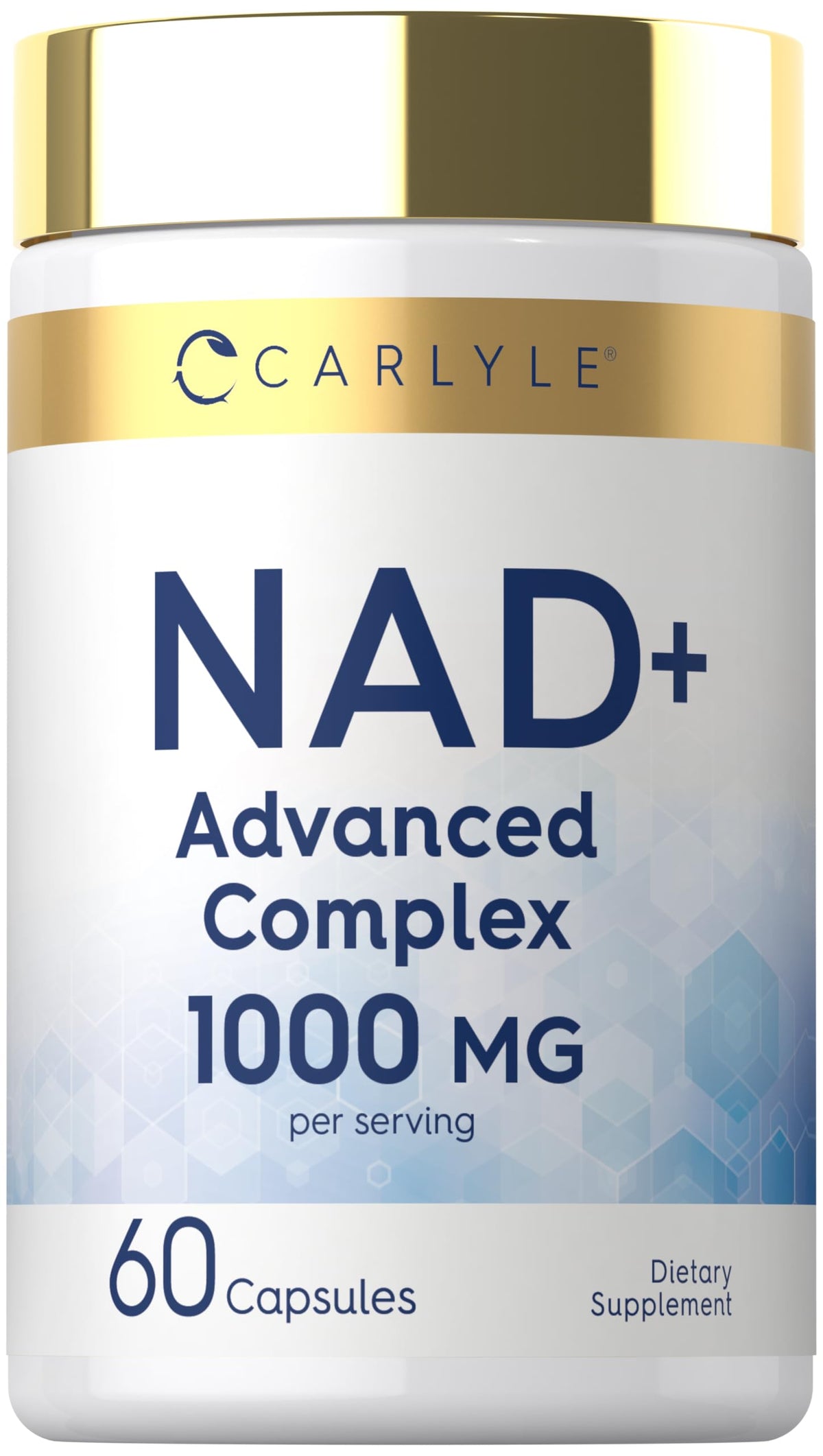Carlyle Complément Alimentaire NAD+ 1000 mg 60 Capsules vue de face