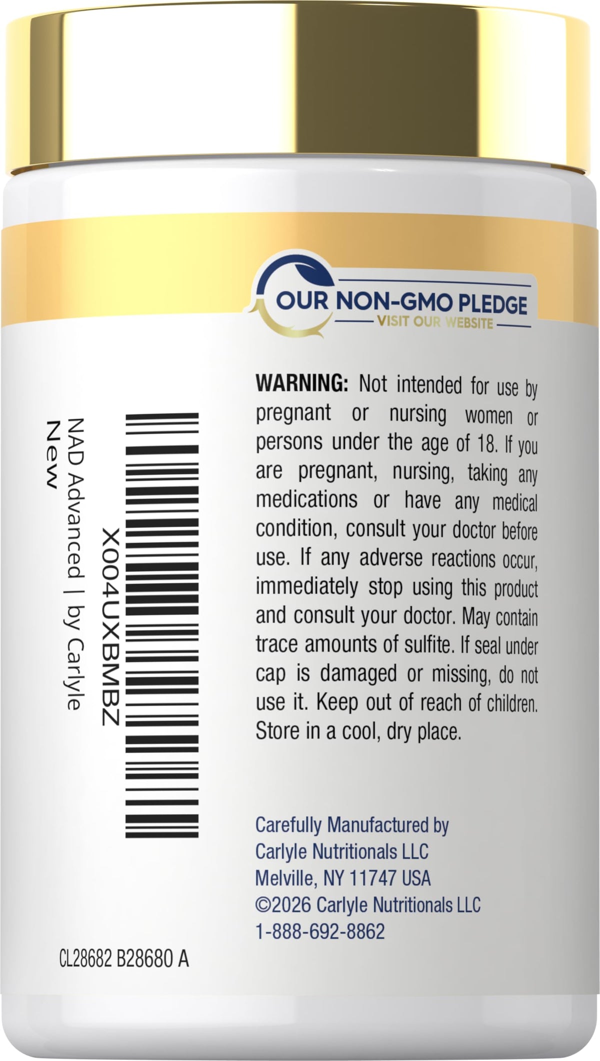 Carlyle Complément Alimentaire NAD+ 1000 mg capsules ouvertes