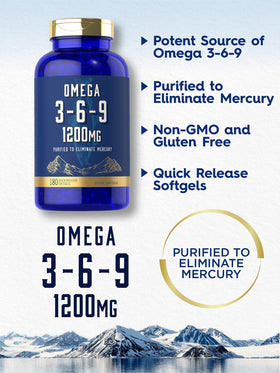 Carlyle Complément Alimentaire Omega 3-6-9 gélules molles sur table