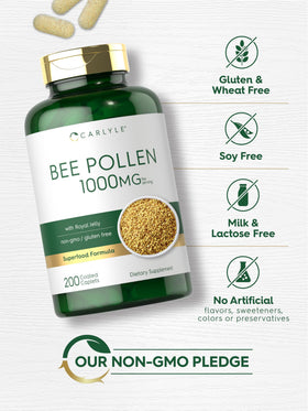 Carlyle Complément Alimentaire Pollen d'Abeille avec gelée royale