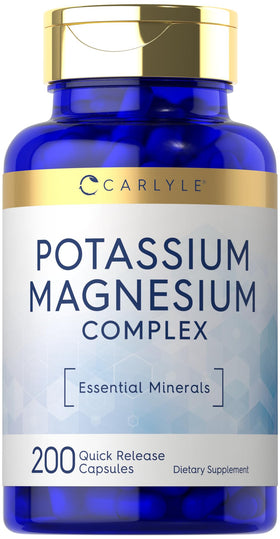 Carlyle Complément Alimentaire Potassium et Magnésium 200 Capsules vue de face