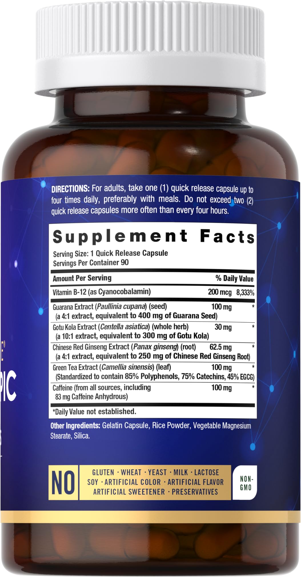 Carlyle complément nootropique 90 capsules avec étiquette