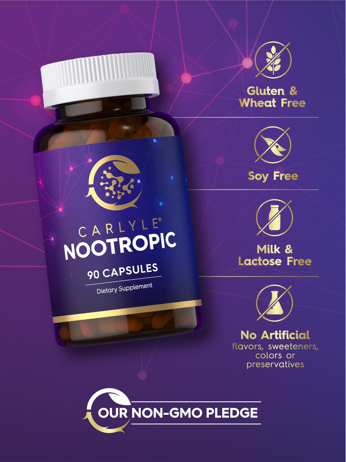 Carlyle complément nootropique 90 capsules avec ingrédients