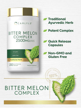 Carlyle Complex de Melon Amer 200 capsules sur une surface en bois