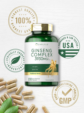 Carlyle Complex Ginseng 200 capsules dans un environnement de bien-être