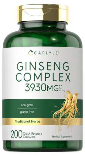 Carlyle Complex Ginseng 200 capsules vue de face avec étiquette