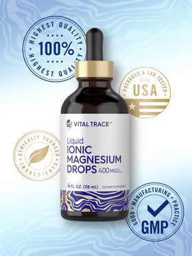 Carlyle Complexe Liquide de Magnésium 400mg sur un fond neutre