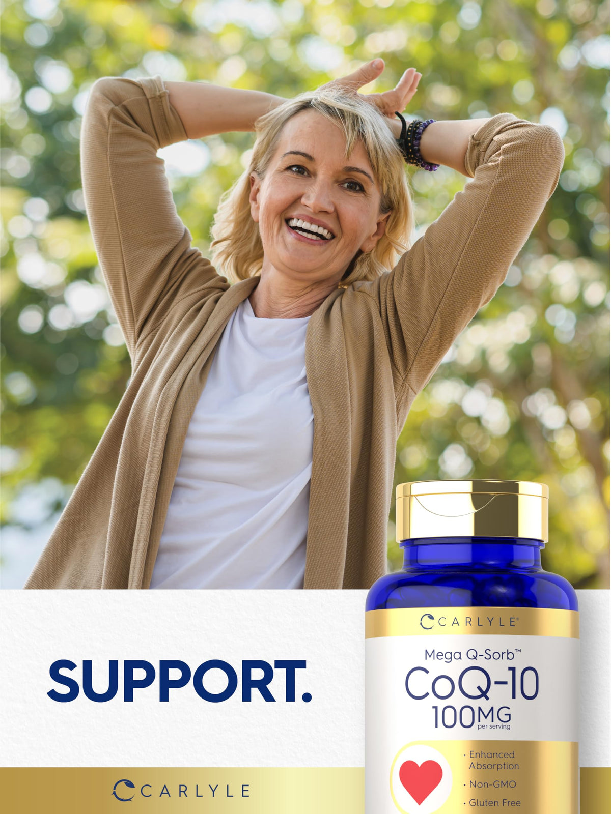 Carlyle CoQ10 100mg Softgels prise quotidienne