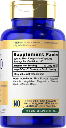 Carlyle CoQ10 200mg capsules et emballage