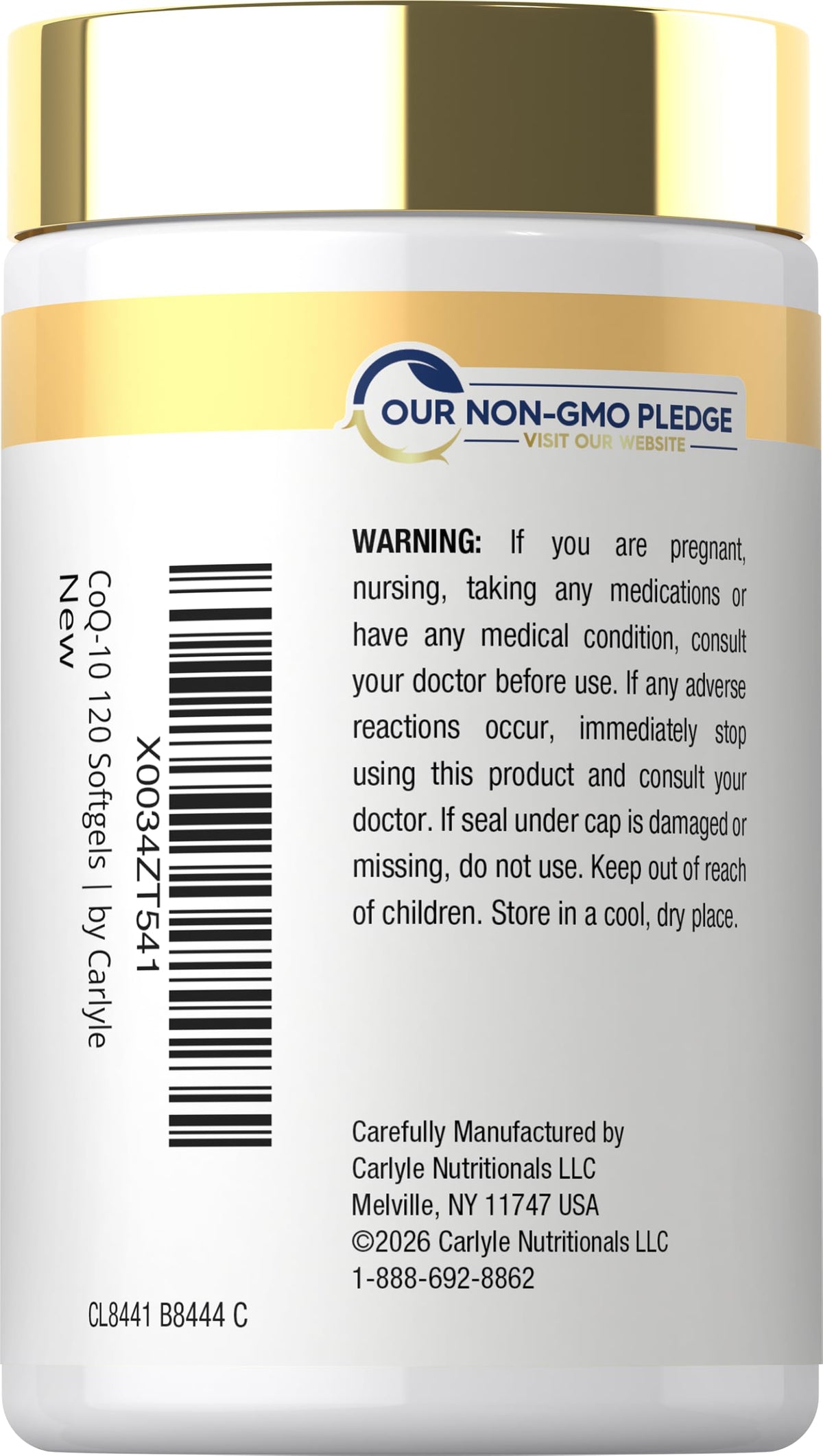 Carlyle CoQ10 300mg gélules molles ouvertes