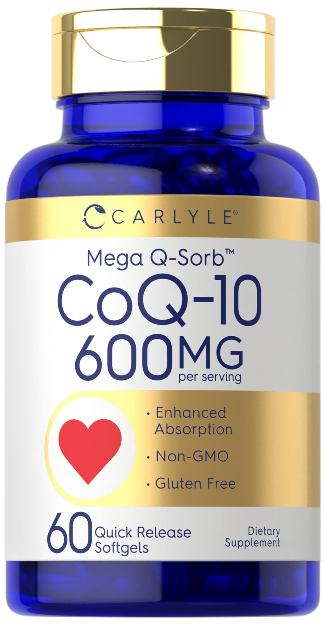 Carlyle CoQ10 600 mg Softgels, boîte vue avant