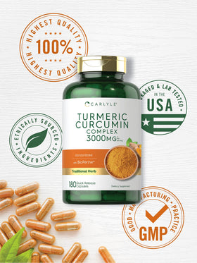 Carlyle Curcuma 180 Capsules - Détails des ingrédients