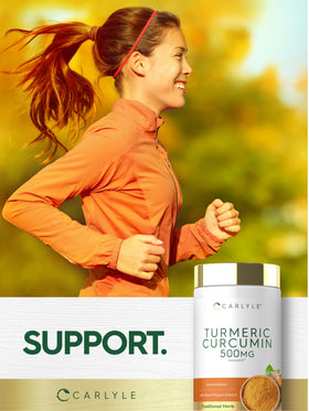 Carlyle Curcuma Curcumine capsules ouvertes montrant la taille